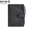 RFID Anti Theft Trifold Wallet with Zipper Coin Purse & Card Slots