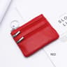 Womens Small PU Leather Wallet with Zipper Closure and Coin Pocket