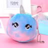 Mini Round Plush Coin Purse With Zipper For Lipstick Keys And Small Accessories 5