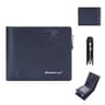 Mens PU Leather Wallet with Multiple Card Compartments and Zipper Coin Purse