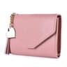 Womens Trifold Wallet with Crocodile Pattern Tassel and Card Holder