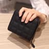 Womens Mini Coin Purse Short Synthetic Leather Wallet