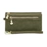 Womens Long Wallet with Double Zippers and Multiple Card Compartments