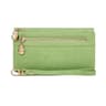 Womens Long Wallet with Double Zippers and Multiple Card Compartments