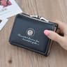 Womens Mini Vintage Floral Trifold Wallet with Coin Purse and Card Slots