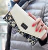 Womens Long Floral PU Leather Wallet with Coin Pocket and Card Holder