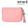 Womens Genuine Cowhide Leather RFID Blocking Wallet With 15 Card Slots 12