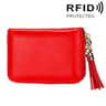 Womens Genuine Cowhide Leather RFID Blocking Wallet With 15 Card Slots 16