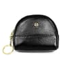 Womens Genuine Cowhide Leather Double Pocket Zipper Wallet Purse
