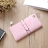 Womens Long Zipper Wallet with PU Leather Finish and Multiple Card Slots