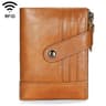 Retro Cowhide Leather Wallet With Dual Zippers And Multiple Card Slots 6