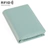 RFID Blocking Genuine Leather Card Holder Wallet with Bifold Design