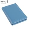 RFID Blocking Genuine Leather Card Holder Wallet with Bifold Design