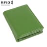 RFID Blocking Genuine Leather Card Holder Wallet with Bifold Design