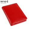 RFID Blocking Genuine Leather Card Holder Wallet with Bifold Design