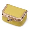 Mini Genuine Leather Jewelry Storage Pouch with Secure Clasp