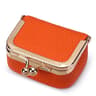 Mini Genuine Leather Jewelry Storage Pouch with Secure Clasp