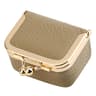 Mini Genuine Leather Jewelry Storage Pouch with Secure Clasp