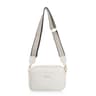 Womens Minimalist Crossbody Bag with Zipper Closure and Adjustable Strap