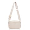 Womens Minimalist Crossbody Bag with Zipper Closure and Adjustable Strap