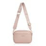 Womens Minimalist Crossbody Bag with Zipper Closure and Adjustable Strap