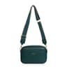 Womens Minimalist Crossbody Bag with Zipper Closure and Adjustable Strap