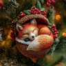 Christmas Animal Ornaments Acrylic Holiday Tree Decorations