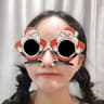 Funny Christmas Glasses and Hair Clip Holiday Accessories