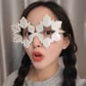 Funny Christmas Glasses and Hair Clip Holiday Accessories