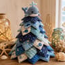 Ocean Friends DIY Patchwork Christmas Tree Craft Kit with Fabric Decorations
