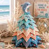 Ocean Friends DIY Patchwork Christmas Tree Craft Kit with Fabric Decorations