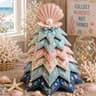 Ocean Friends DIY Patchwork Christmas Tree Craft Kit with Fabric Decorations
