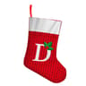 Printed Letter Christmas Stocking Ornament for Fireplace and Holiday Decor