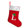 Printed Letter Christmas Stocking Ornament for Fireplace and Holiday Decor