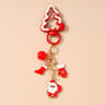 Christmas Keychain Pendant Zinc Alloy Festive Bag Decoration