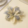 Artificial Christmas Flowers with Bendable Stems for Tree and Holiday Decorations