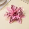 Artificial Christmas Flowers with Bendable Stems for Tree and Holiday Decorations