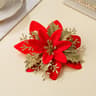 Artificial Christmas Flowers with Bendable Stems for Tree and Holiday Decorations