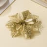 Artificial Christmas Flowers with Bendable Stems for Tree and Holiday Decorations