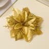 Artificial Christmas Flowers with Bendable Stems for Tree and Holiday Decorations