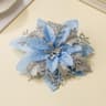Artificial Christmas Flowers with Bendable Stems for Tree and Holiday Decorations