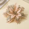 Artificial Christmas Flowers with Bendable Stems for Tree and Holiday Decorations