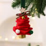 Mini Felt Christmas Tree Bell Hanging Ornament for Holiday Decorations