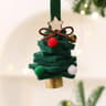 Mini Felt Christmas Tree Bell Hanging Ornament for Holiday Decorations