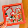 5 Piece Christmas Jewelry Set for Kids Holiday Party Dress Up Accessories