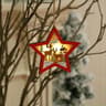 Light Up Wooden Christmas Tree Pendant Ornament for Holiday Decorations