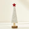 Mini Red Christmas Tree Felt Desktop Ornament for Holiday Decorations