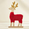 Mini Red Christmas Tree Felt Desktop Ornament for Holiday Decorations