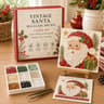Christmas Sea Glass DIY Art Kit with 3D Mosaic Designs and Craft Supplies