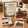 Christmas Sea Glass DIY Art Kit with 3D Mosaic Designs and Craft Supplies